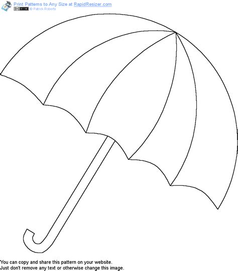 Umbrella Pattern Printable